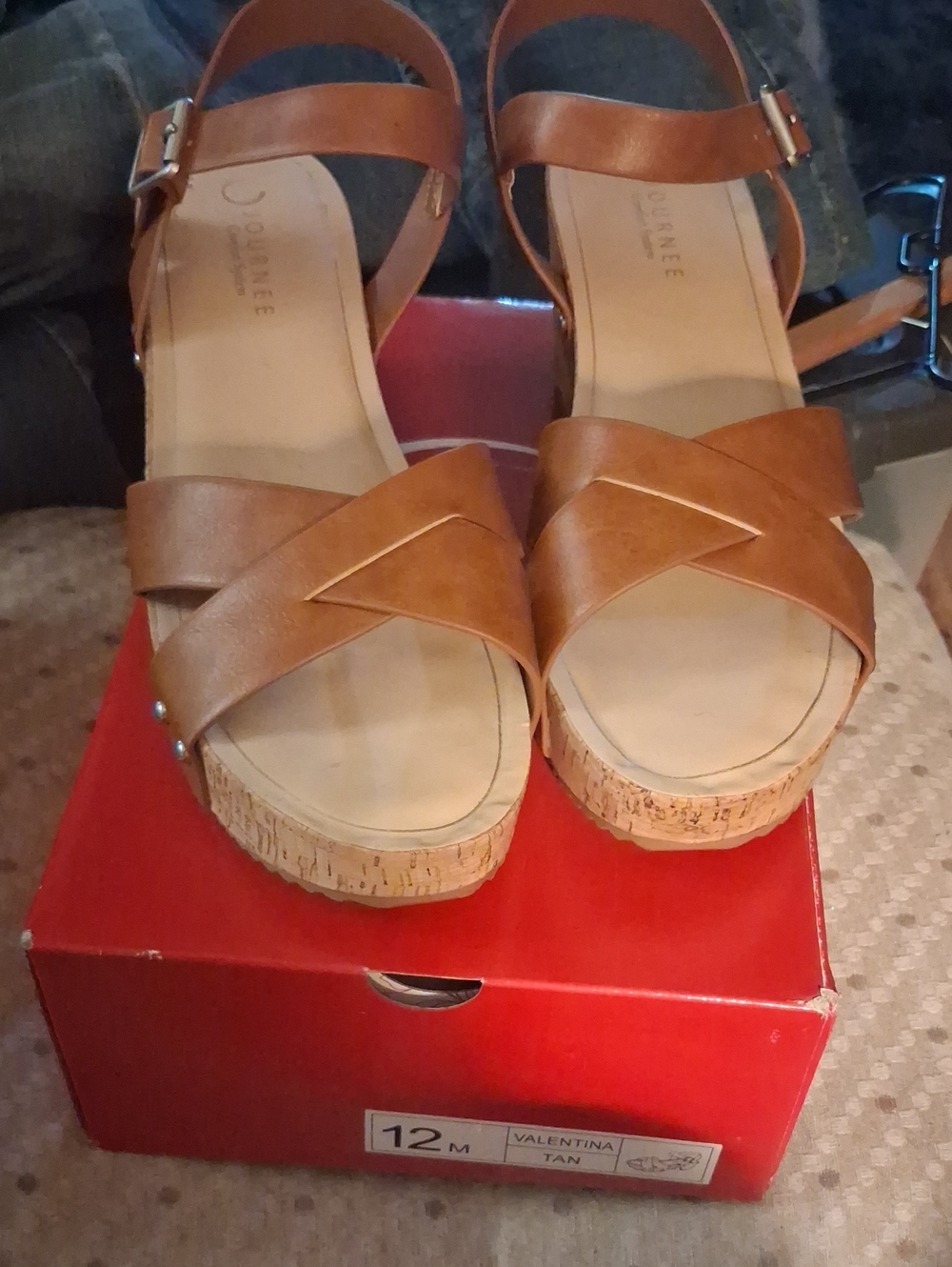 Valentina Tan Women’s Cork Wedge Sandal